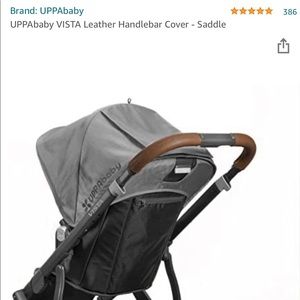 UPPAbaby Vista Leather handlebar cover-Saddle